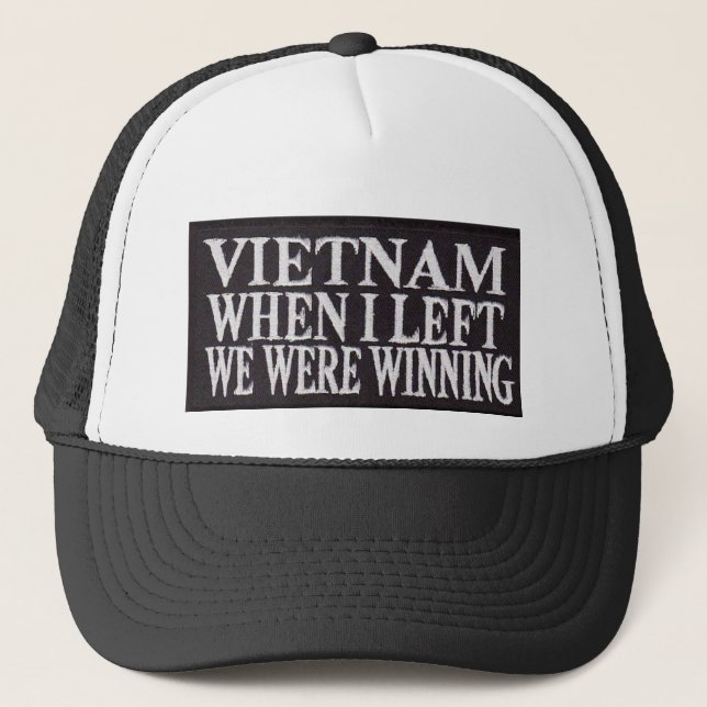 WINNING WHEN I LEFT TRUCKER HAT (Front)