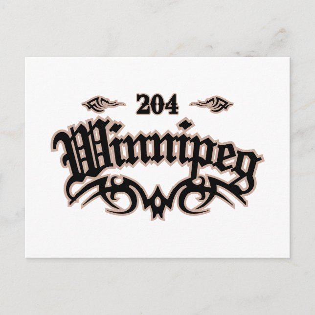 Winnipeg 204 postcard (Front)