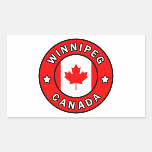 Winnipeg Canada Rectangular Sticker