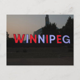 Winnipeg, Canada Sign Postcard