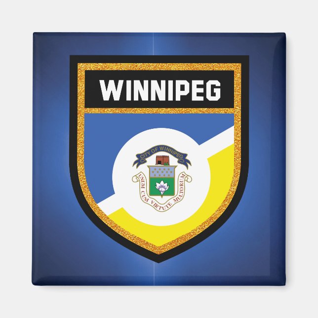 Winnipeg Flag de Magnet (Front)