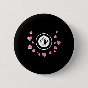 Winnipeg Jets Valentine Love Nhl Officially Licens 6 Cm Round Badge