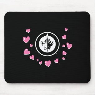 Winnipeg Jets Valentine Love Nhl Officially Licens Mouse Pad