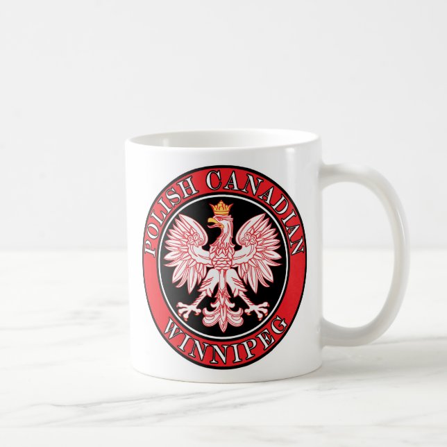 Winnipeg Polish Canadian Eagle Coffee Mug (Right)