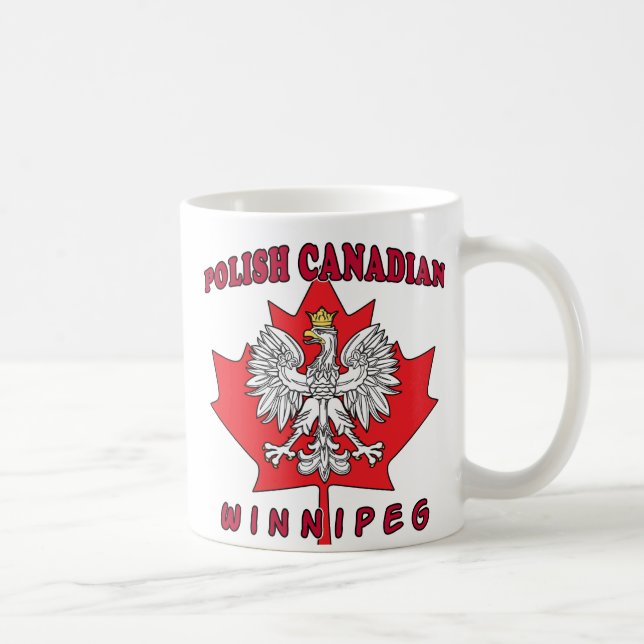 Winnipeg Polish Canadian Leaf Coffee Mug (Right)