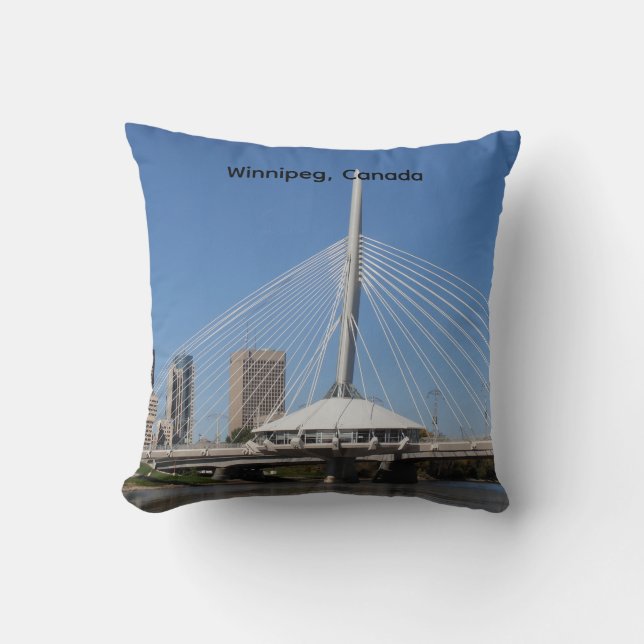 Winnipeg Provencher Bridge Cushion (Front)