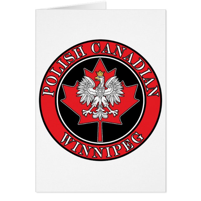 Winnipeg Round Polish Canadian Leaf (Front)