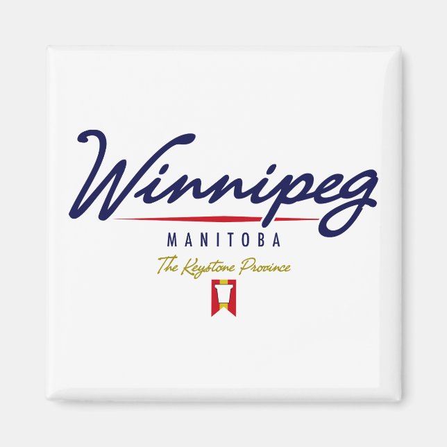 Winnipeg Script Magnet (Front)