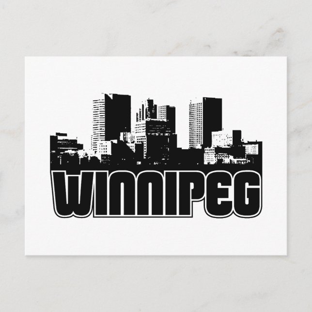 Winnipeg Skyline Postcard (Front)