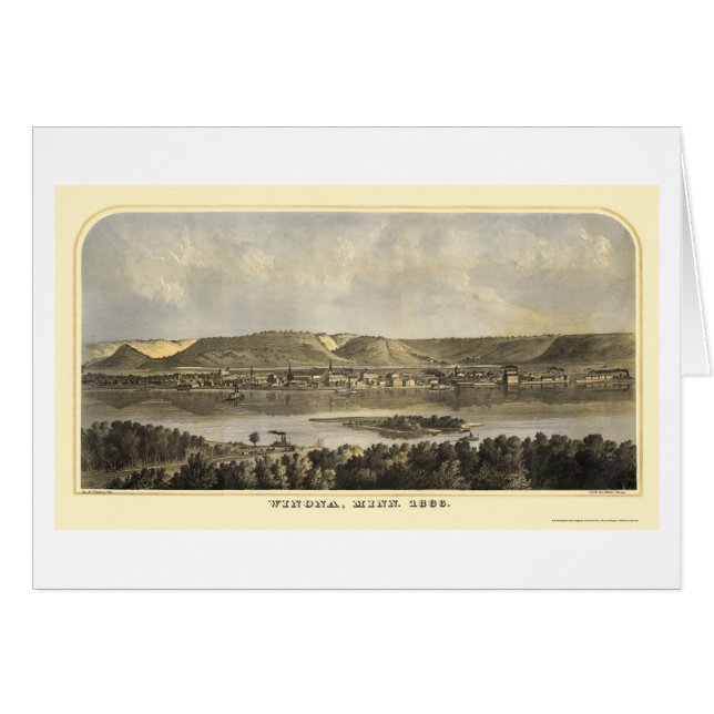Winona County, MN Panoramic Map - 1867 (Front Horizontal)