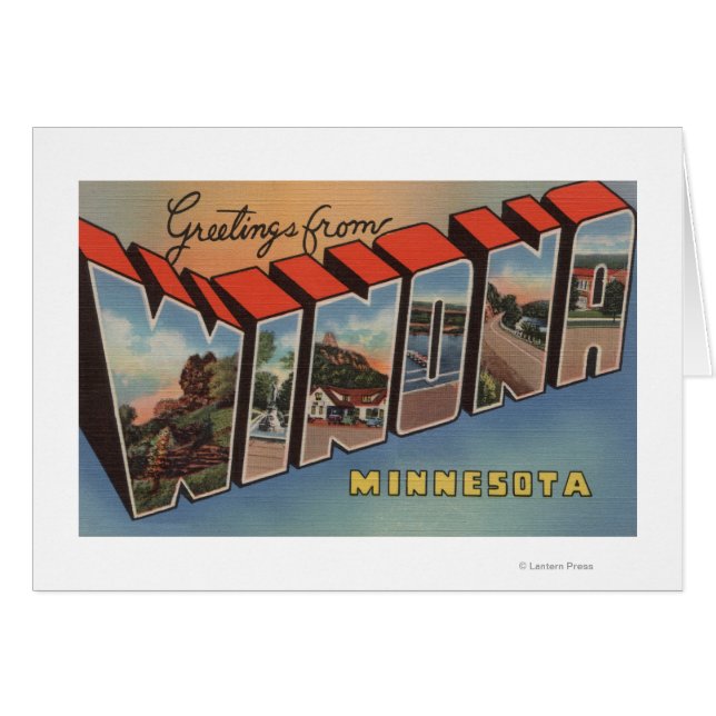 Winona, Minnesota - Large Letter Scenes (Front Horizontal)