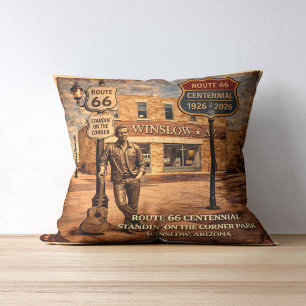 Winslow Arizona Corner Centennial Home Decor Cushion