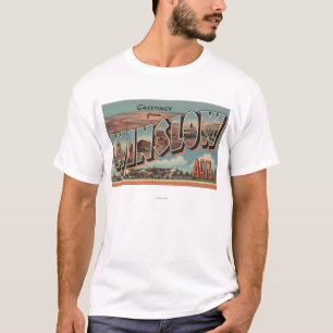 Winslow, Arizona - Large Letter Scenes T-Shirt