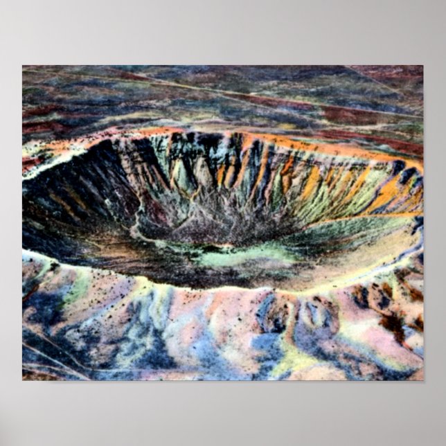 Winslow Arizona Meteor Crater Poster (Front)