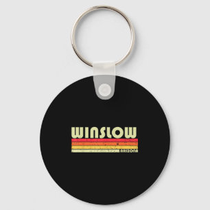 Winslow Az Arizona Funny City Home Roots Gift Retr Key Ring