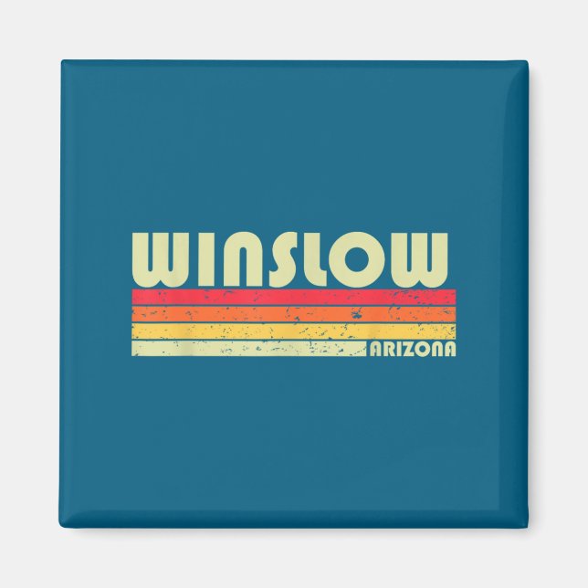 Winslow Az Arizona Funny City Home Roots Gift Retr Magnet (Front)