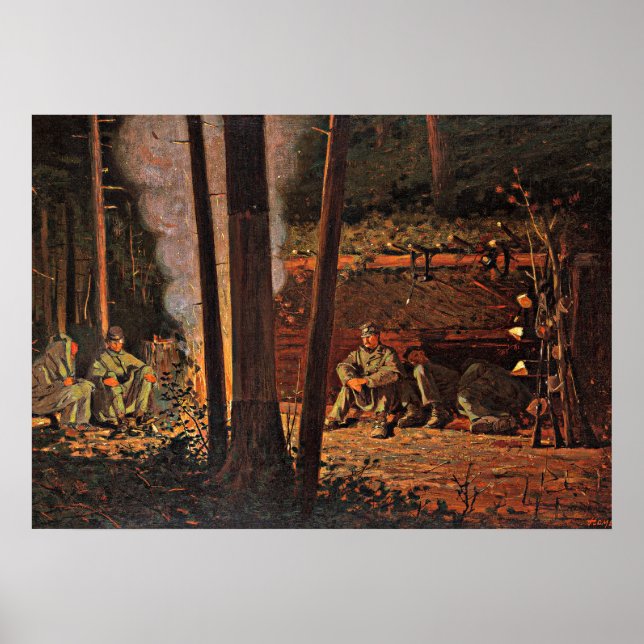 Winslow Homer art - In Front of Yorktown Poster (Front)