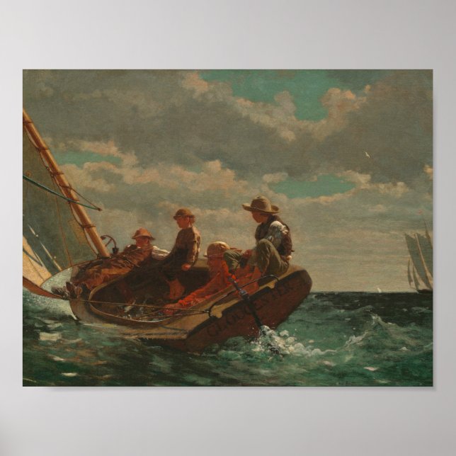 Winslow Homer - Breezing Up (A Fair Wind) Poster (Front)