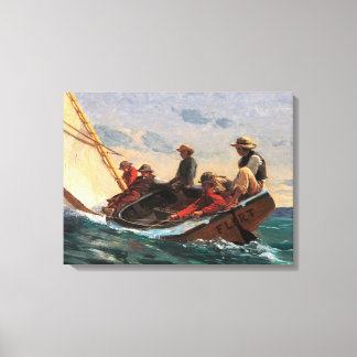 Winslow Homer "Breezing Up (A Fair Wind)" Poster Canvas Print