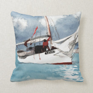 Winslow Homer Fishing Boats, Key West Cushion
