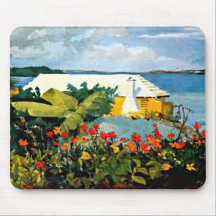 Winslow Homer: Flower Garden and Bungalow Mouse Pad