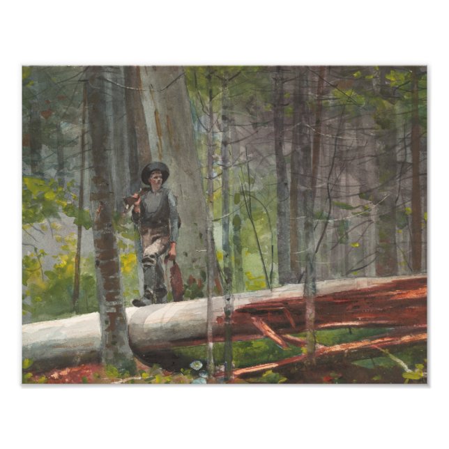 Winslow Homer - Hunter in the Adirondacks Photo Print (Front)