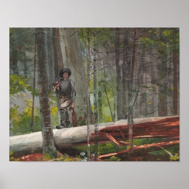 Winslow Homer - Hunter in the Adirondacks Poster (Front)