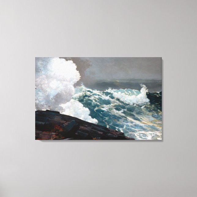 Winslow Homer Northeaster Canvas Print (Front)