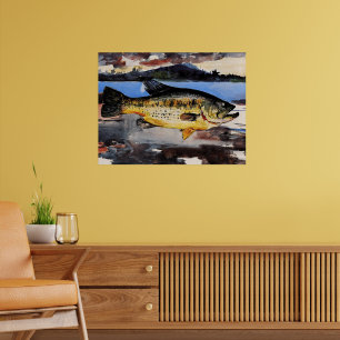 Winslow Homer painting, Bass Poster