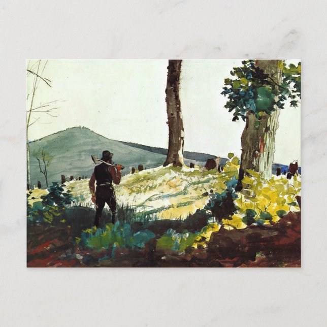 Winslow Homer painting, The Pioneer Postcard (Front)