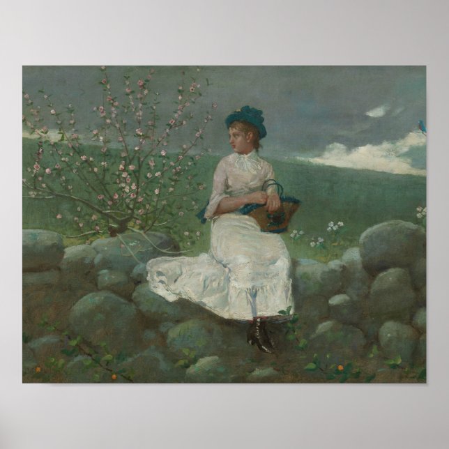 Winslow Homer - Peach Blossoms Poster (Front)