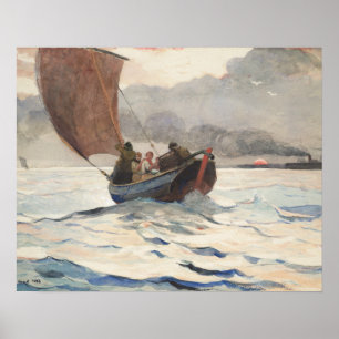 Winslow Homer - Returning Fishing Boats Poster