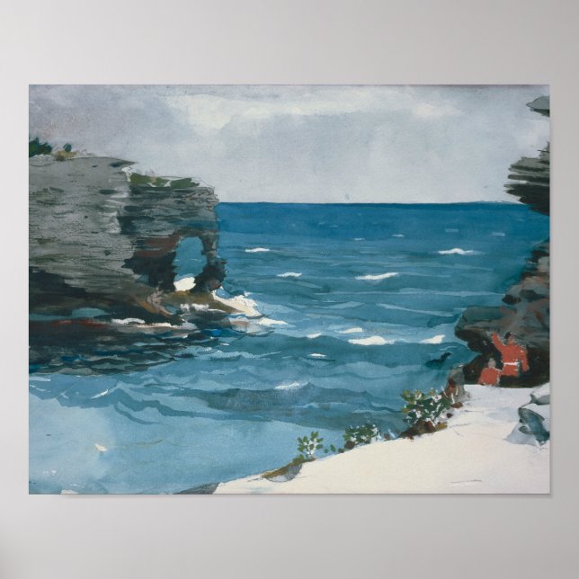 Winslow Homer - Rocky Shore, Bermuda Poster (Front)