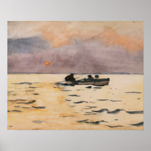 Winslow Homer - Rowing Home Poster