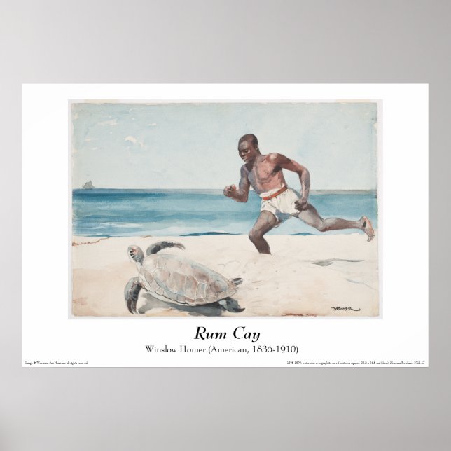Winslow Homer - "Rum Cay" Poster (Front)