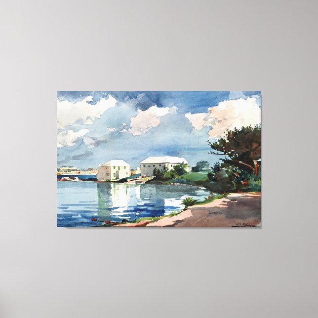 Winslow Homer, Salt Kettle, Bermuda Canvas Print (Front)