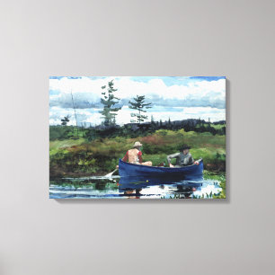 Winslow Homer The Blue Boat Canvas Print