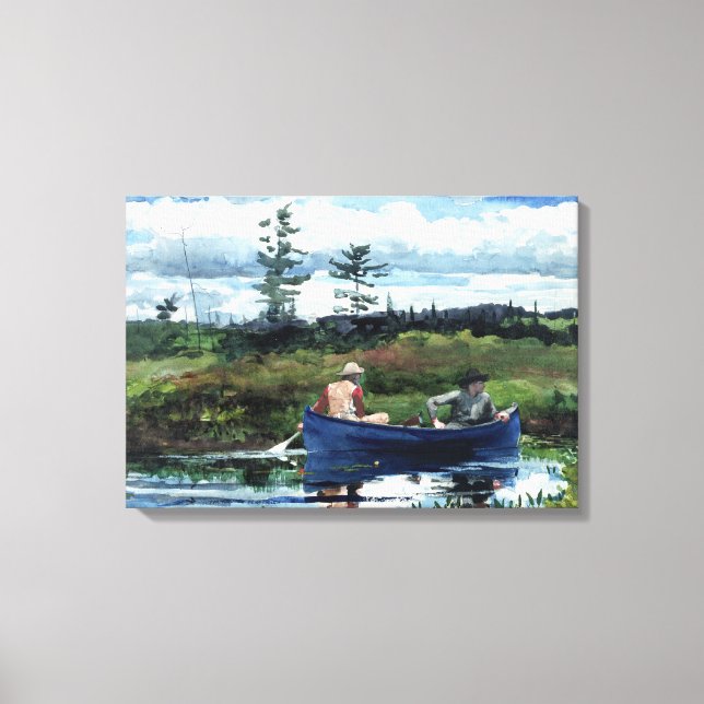 Winslow Homer The Blue Boat Canvas Print (Front)