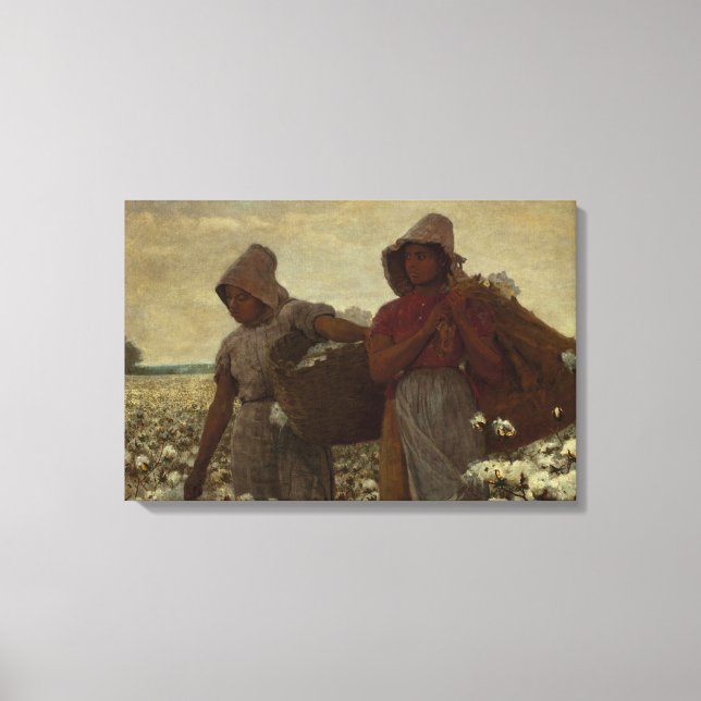 Winslow Homer - The Cotton Pickers Canvas Print (Front)