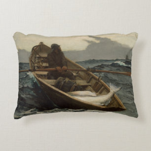 Winslow Homer - The Fog Warning Decorative Cushion