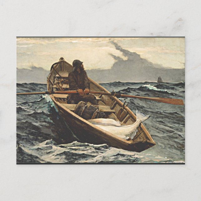 Winslow Homer - The Fog Warning Postcard (Front)