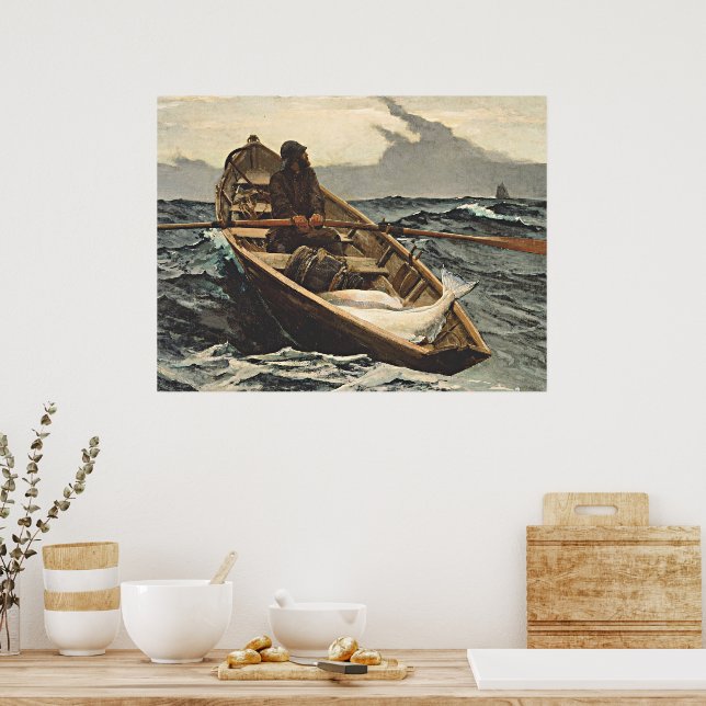 Winslow Homer - The Fog Warning, Poster (Kitchen)
