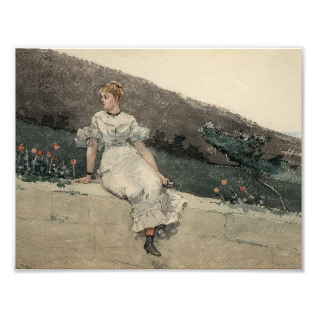 Winslow Homer - The Garden Wall Photo Print (Front)