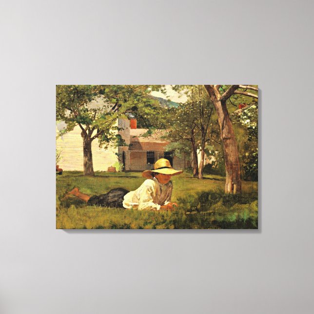 Winslow Homer - The Nooning Canvas Print (Front)