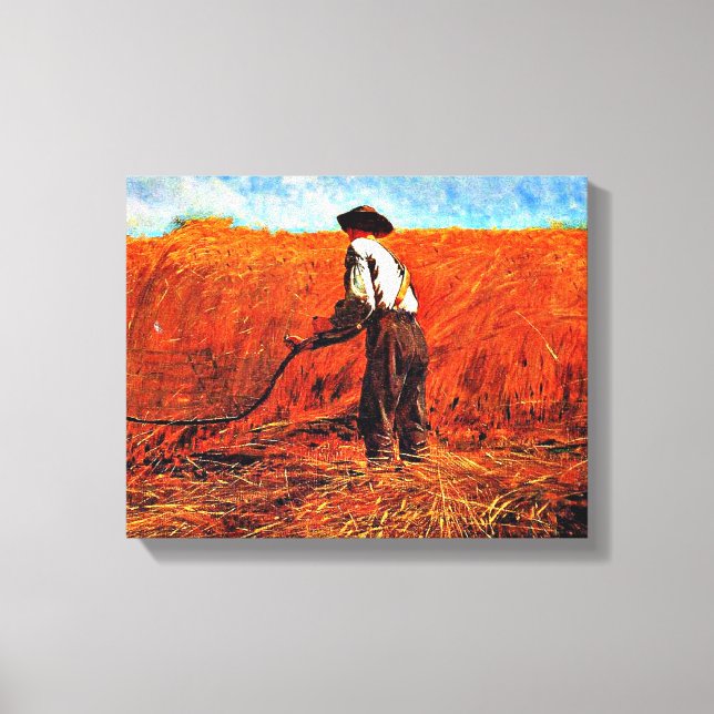 Winslow Homer - The Veteran in a New Field Canvas Print (Front)