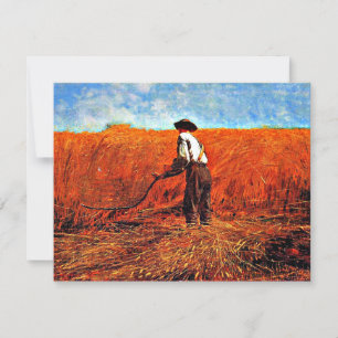Winslow Homer - The Veteran in a New Field Card