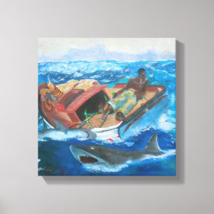 Winslow Homer's Gulfstream revisited Canvas Print