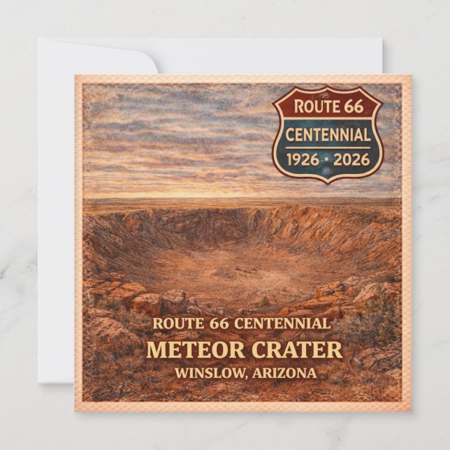 Winslow Meteor Crater Route 66 (Front)