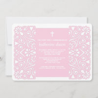 Winsome Spirit Pink Religious Invitation