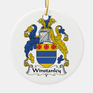 Winstanley Family Crest Ceramic Tree Decoration